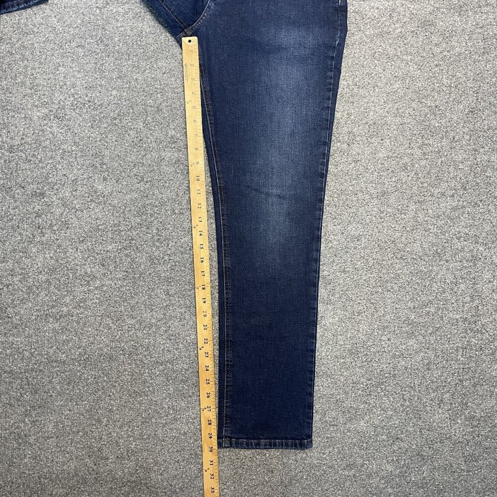 Mott & Bow Womens Boyfriend Jeans W30 L30 Dark Wash Stretch Denim - Picture 5 of 6